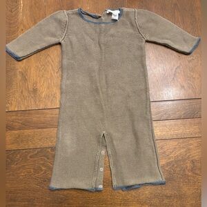 Bonpoint Taupe Kids One Piece with grey Trim